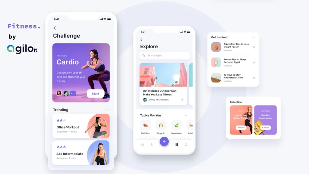 custom CRM fitness app by agilo it